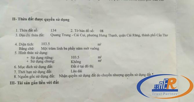 BÁN NỀN ĐẸP ĐƯỜNG SỐ 10 KDC DIỆU HIỀN